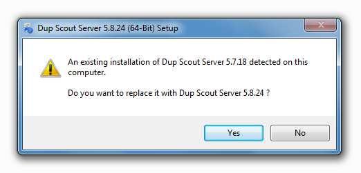 4.30 Updating DupScout Server Flexense develops DupScout Server using a fast release cycle with minor product versions, updates and bug fixes released almost every month and major product versions