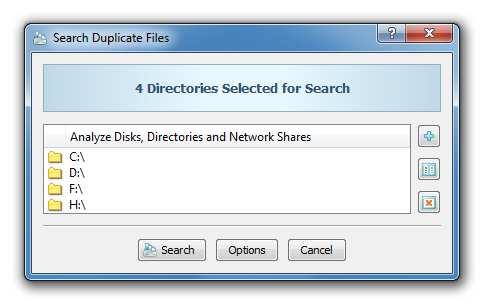3.2 Searching Duplicate Files in a Directory The simplest way to find duplicate files in a directory is to press the 'Duplicates' button located in the top-left corner of the main toolbar.