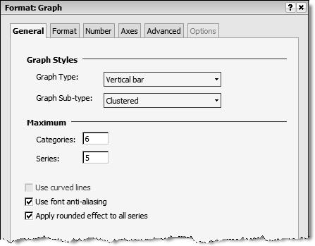 Click Apply to apply your formatting selections to the grid report and to keep the Format Graph window open.