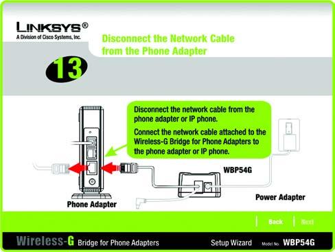 Figure 4-16: Disconnect the Power Adapter Screen 14. Disconnect the Ethernet network cable from the phone adapter or IP phone.