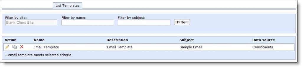 You can also select to view results by the source query or email status or whether to view opt-outs.