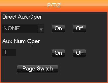 AUX Click Page Switch to enter the AUX interface.
