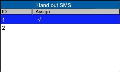 If Personal is chosen in Type option, press Assign to assign an SMS message to desired employees.