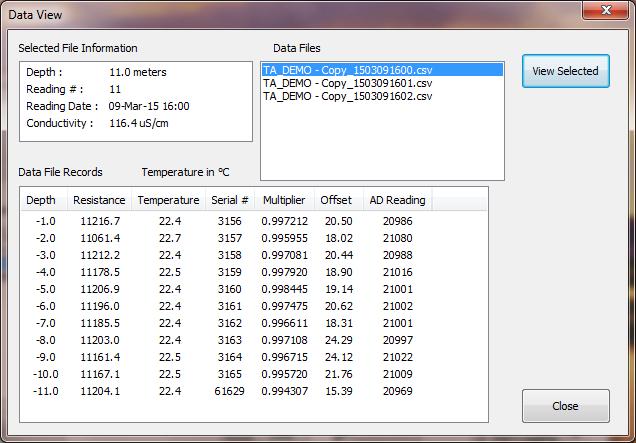 9 4 VIEWING DATA FILES From the Main Screen, tap the View Data (Figure 3).