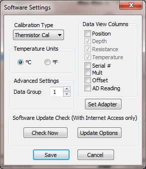 4 Figure 4 ThermArray Software Settings 3.1.3 HELP SYSTEM Extensive help system can be activated anytime by pressing F1 or help icon.