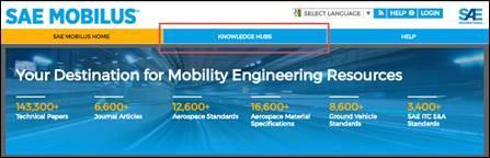 To access the Cybersecurity Knowledge Hub, go to the SAE MOBILUS homepage by visiting https://saemobilus.sae.org/ 1.