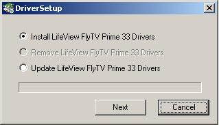 If the Autostart program does not appear automatically when you insert your LifeView Installation CD, go to Start -> Run and type D:\Setup.