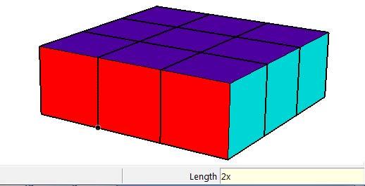 10. Enter 2x to complete the set of 9 cubes. 11.