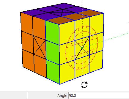Click to finish the rotation when the angle is either 90, 180, or 270. 6.