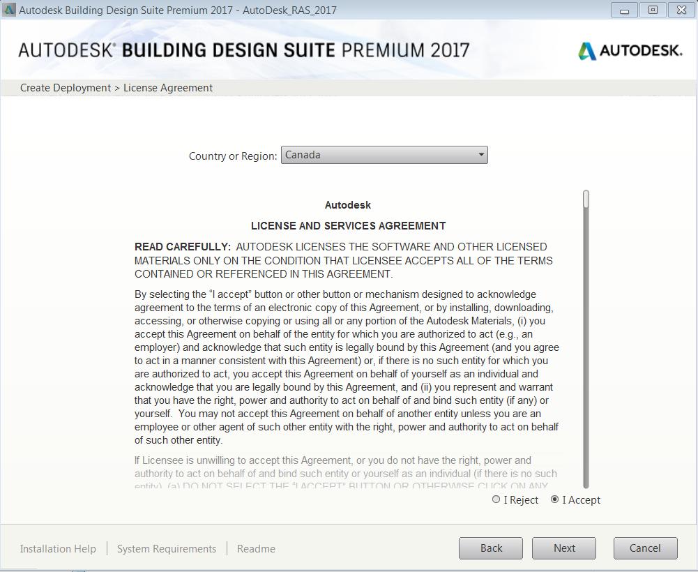 Creation of Autodesk packages in Autodesk 2016/2017 design suite packages License