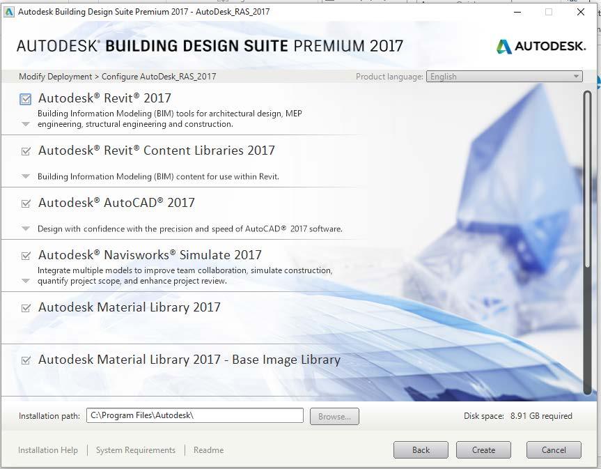 Creation of Autodesk packages in Autodesk 2016/2017 design suite