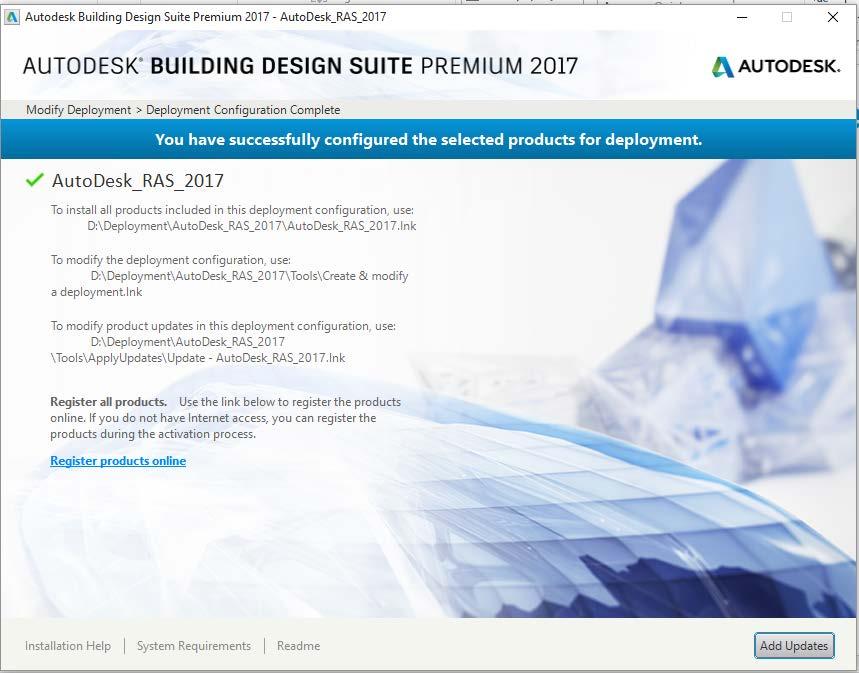 Creation of Autodesk packages in Autodesk