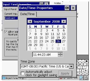 4.2 DATE/TIME SETTINGS This icon is used to set system date and time. It can be accessed by clicking on the time, displayed on the taskbar.