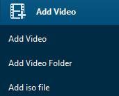 . Click the "Add iso file" option on this drop-down list to browse and add source ISO image file from your computer into this ISO file burner. 3.2.2 Step 2.