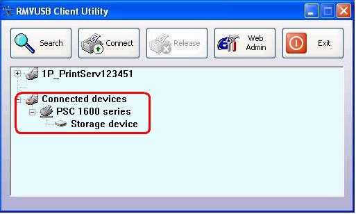 5. See your Connected devices, if add a Storage device, it