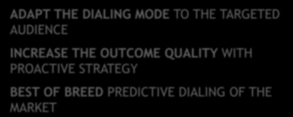 OUTCOME QUALITY WITH PROACTIVE
