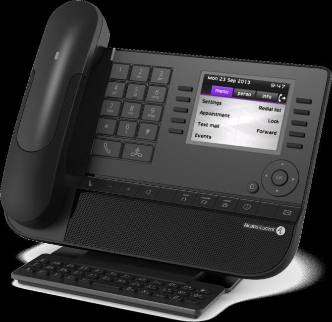 1 Getting to know your telephone 1.1 8068 Bluetooth / 8068 Premium Deskphone A Bluetooth handset for optimized communication.