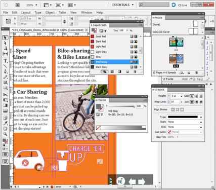 Adobe InDesign CS5 Document windows display document pages for the files you re currently working on.