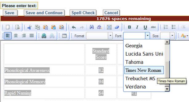 Using the Font dropdown list, select the desired font.