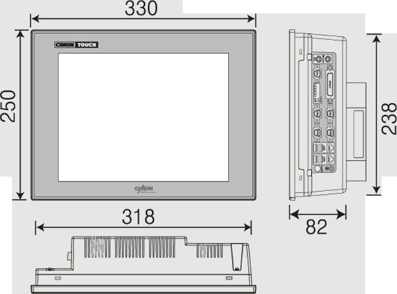 CIMON - Industrial HMI Type P12FS Touch Screen P15FP P19FP 1024 x 768