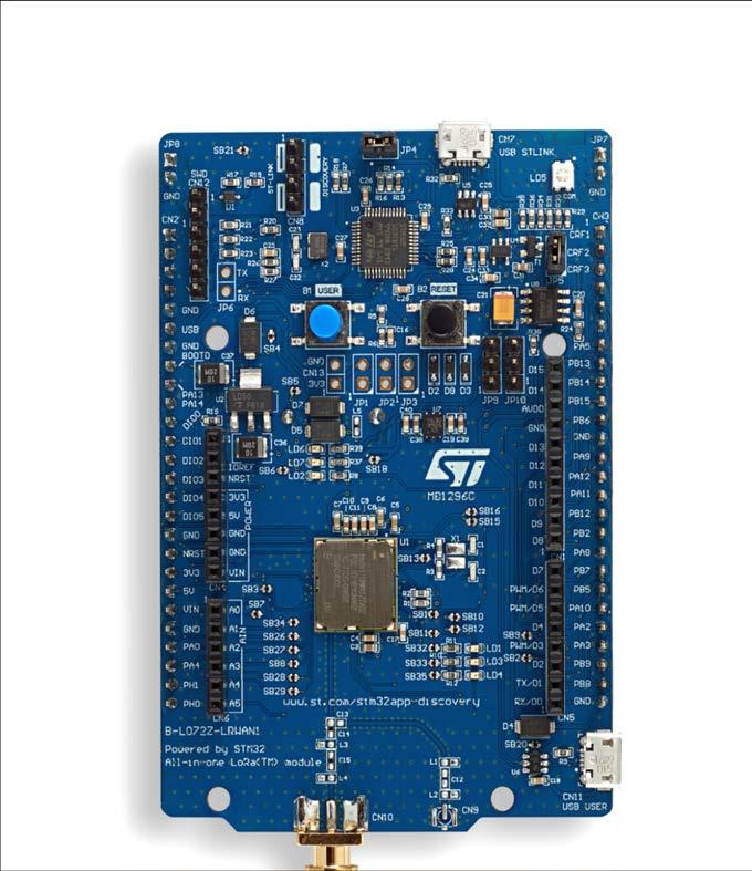 New hardware tool 25 B-L072Z-LRWAN1: Murata STM32 and