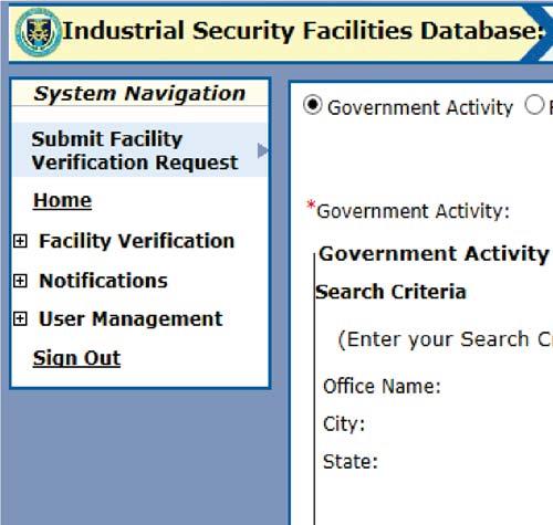 Page 15 Submit Verification Request Reset to Facility Submit
