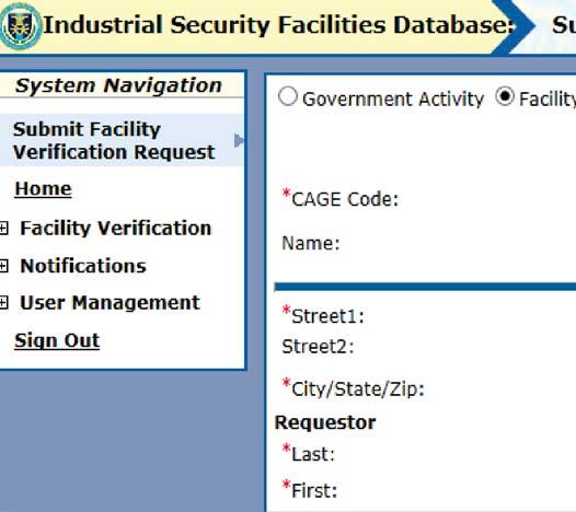 filled out: CAGE Code, Street Address, City,