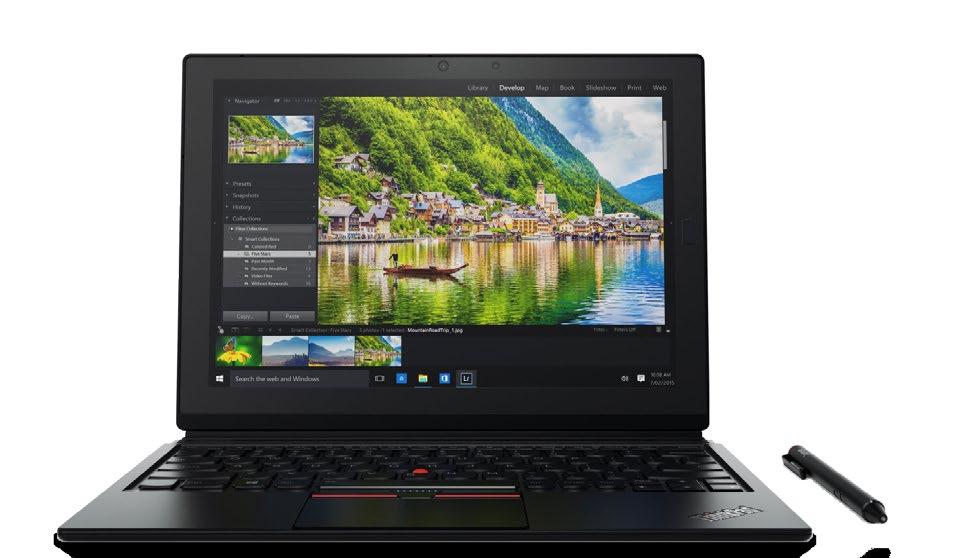 Windows Tablet FUELED BY THE POWER OF A LAPTOP WITH A FULL-SIZED, DETACHABLE KEYBOARD, THE THINKPAD X1 TABLET IS LIKE NO OTHER 2-IN-1 YOU'VE ENCOUNTERED.