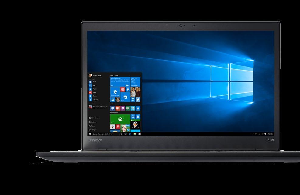 Executive Laptop THE THINKPAD T470s GIVES PRINCIPALS, ASSISTANT PRINCIPALS, AND DOE EXECUTIVES THE LATEST PROCESSING POWER, DURABILITY, AUDIOVISUALS, AND ALL-DAY BATTERY LIFE THEY NEED TO GET THEIR