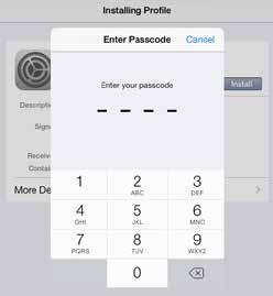 Click Enroll 2 1 Click Install 3 4 Set a password