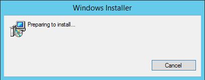 The system prepares for installation as shown in Figure 2. Figure 2. Windows Installer 4.