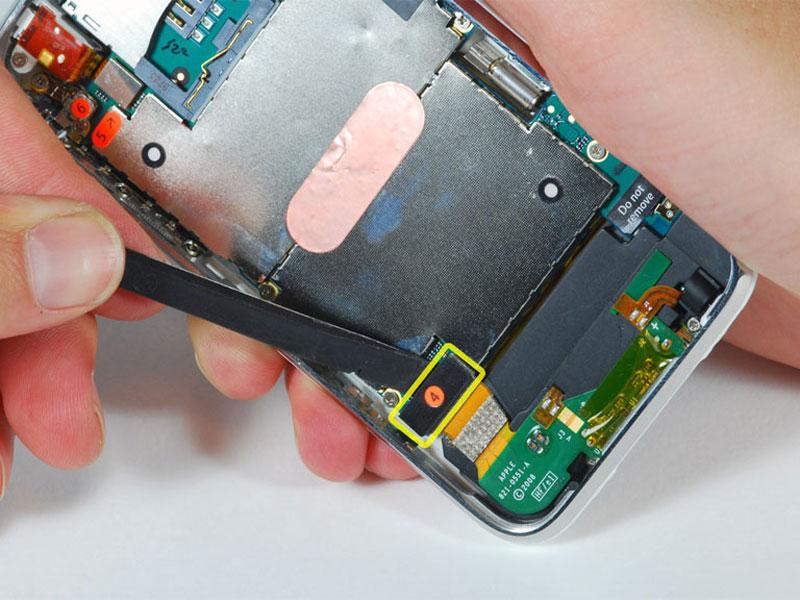 Grasp the SIM card tray and slide it out of the iphone.