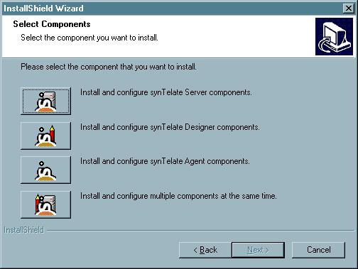 4.2. syntelate Designer/Agent Configuration The same configuration steps are taken when installing syntelate Designer or Agent only a few additional components related to syntelate Designer are