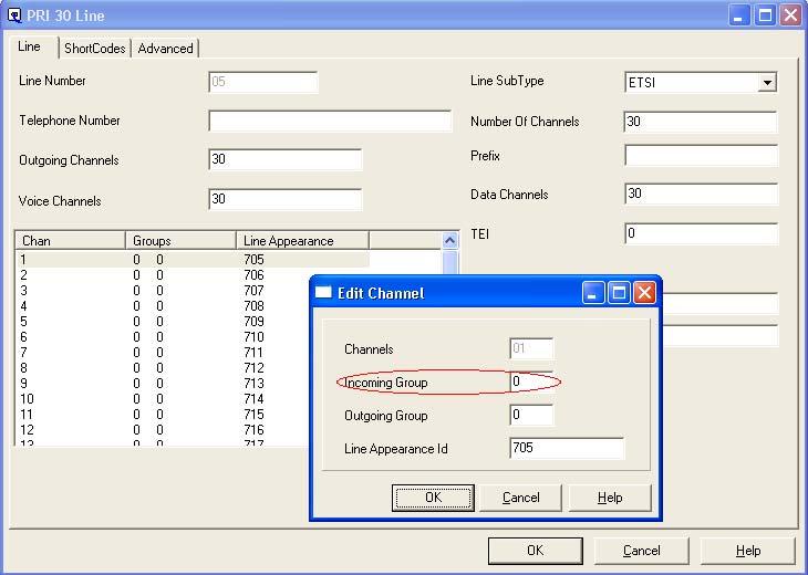 Assign Trunks to the Incoming Call Route 15. In the Manager window, go to the Configuration Tree and double-click Line to open the list of lines (trunks) available on Avaya IP Office.