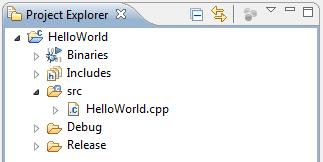 2. Go to your program s folder in the Project Explorer: 3. And right-click on the folder HelloWorld and go to New File. 4. Call it datafile.txt a.