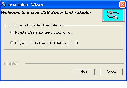 5.8.4 Select Only remove USB Link