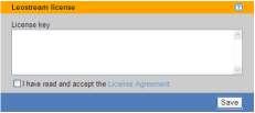 Quick Start 5. In the License key edit field, enter the license key you received via email.