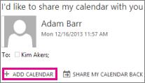 Once added, the shared calendar will display in the Calendar view under OTHER CALENDARS. Stop Sharing a Calendar (Owner) To stop sharing your calendar with someone: 1.