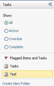 DRAFT COPY TASKS select Delete 7. Creating a New Task Folder New task folders can be created through the web access.