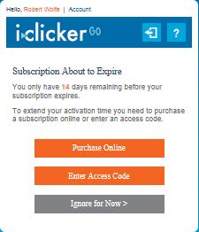 First Login Once you have an i>clicker GO ID and password, navigate back to https://iclickergo.com/studentlogin.