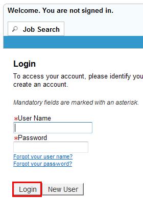 Job Specific Application Note: You may search for jobs without registering or creating a login account.