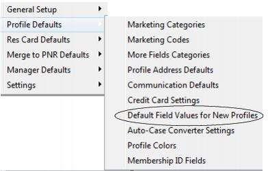 Quick Steps to Set Up Required Fields Step 1) Go to Global Defaults Required Fields Profile Fields.