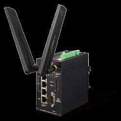 Industrial 4G LTE Cellular Gateway with 4-Port 10/100TX (2 SIM Card Slots, 2 RS232, 1 RS485, DI/DO, -20~70 degrees C) Physical Port 3 10/100BASE-TX RJ45 LAN ports, auto-negotiation, auto MDI/MDI-X 1