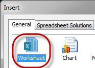 Sheets By default, each new workbook is set up to display with one Sheet, which is named Sheet1.