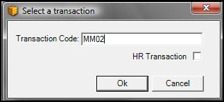 1. Record Transaction The recording step consists of launching an SAP transaction from within Qubed.