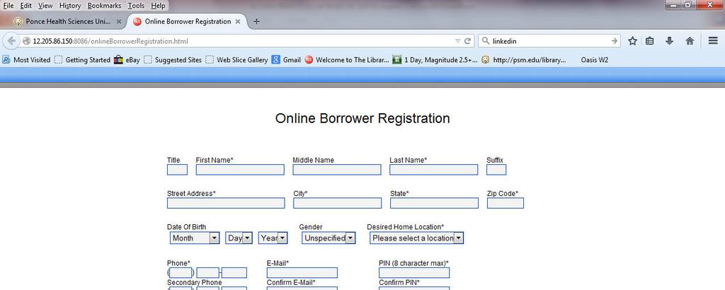REGISTERING TO THE ONLINE LIBRARY CATALOGUE You need to