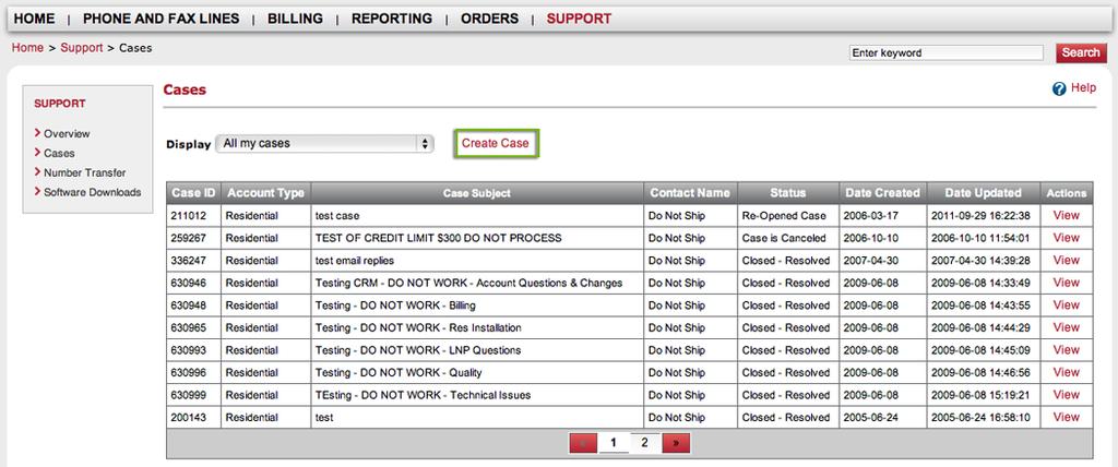 Cases When you need help with an issue, create a support case. Create a Case 1.