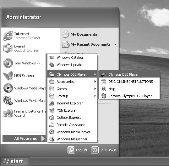 Running DSS Player Running DSS Player Windows By connecting the recorder to your PC, you can automatically start the application.