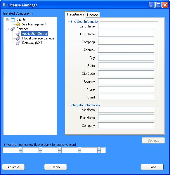 6.0 License Manager The License Manager registers then activates your Doors.NET software allowing use. 1. Retrieve the License Key from the DVD sleeve or from the product shipping documentation.