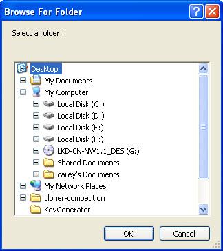 Choose ISO Image File or DVD Folder : if you want to copy DVD on hard drive as DVD Folder, then select